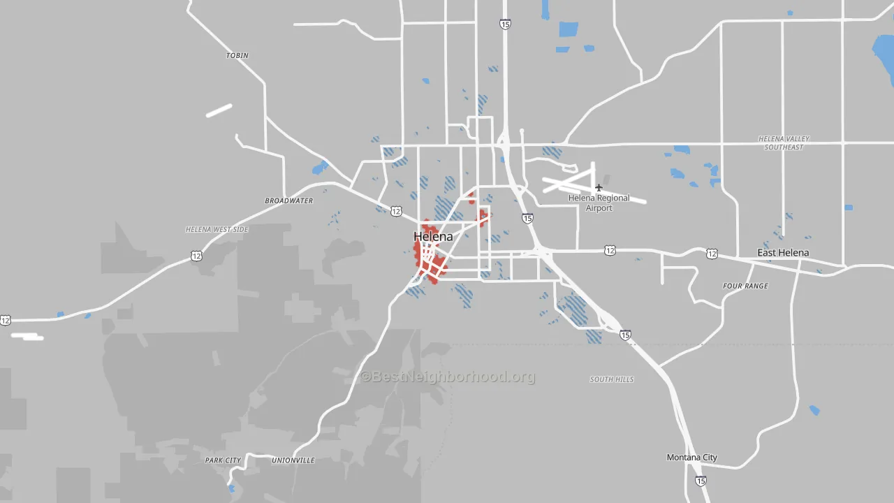 Transit Grade map of 59601, MT