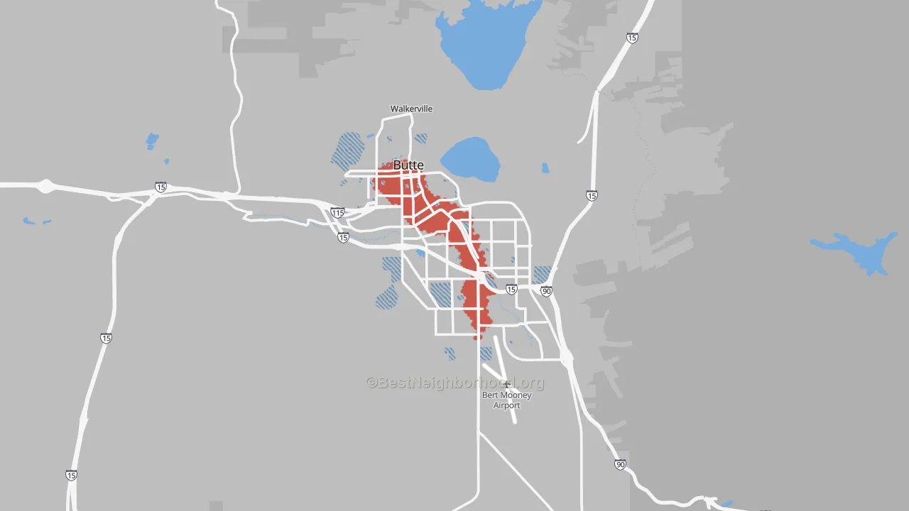 Transit Grade map of 59701, MT