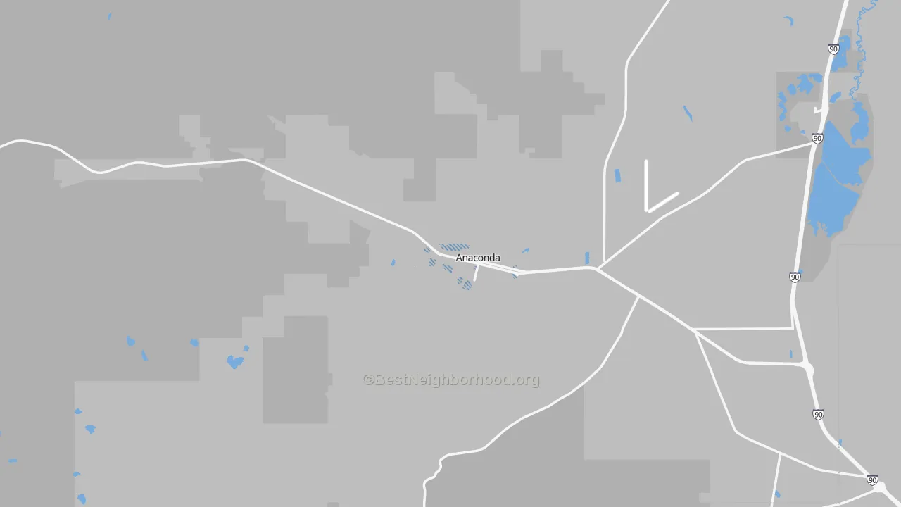 Transit Grade map of 59711, MT