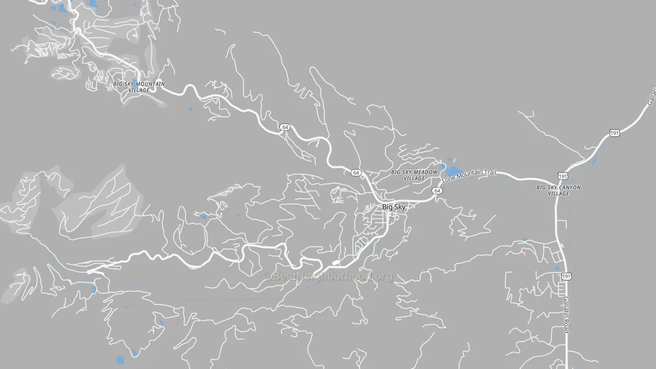 Transit Grade map of 59716, MT