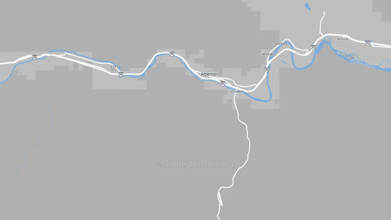 Transit Grade map of 59820, MT