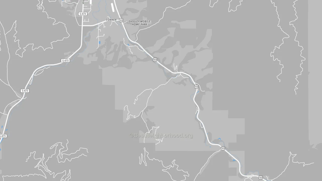 Transit Grade map of 59827, MT