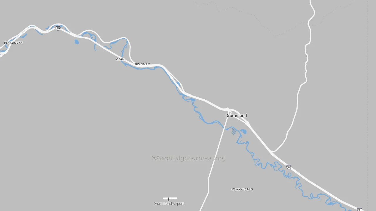 Transit Grade map of 59832, MT