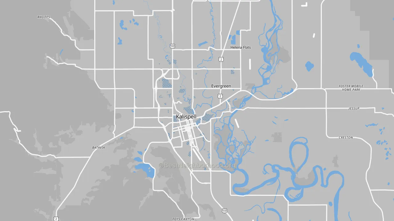 Transit Grade map of 59901, MT