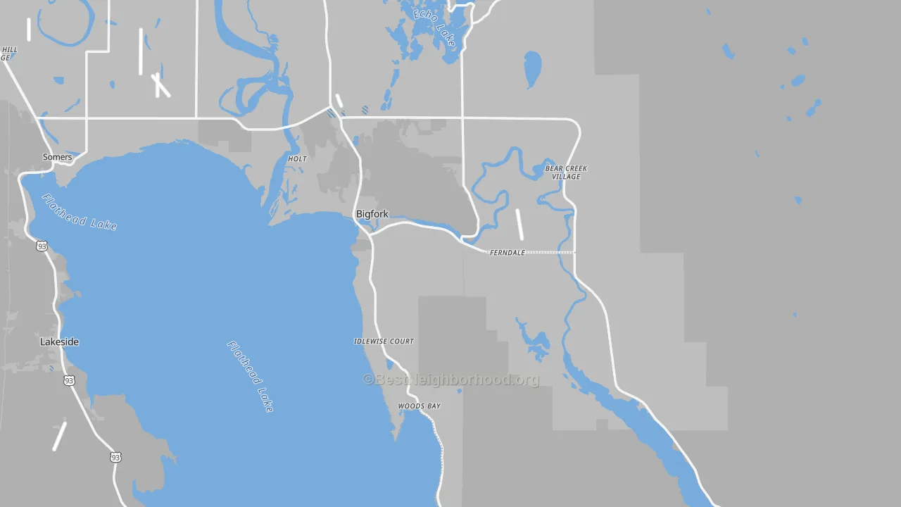 Transit Grade map of 59911, MT