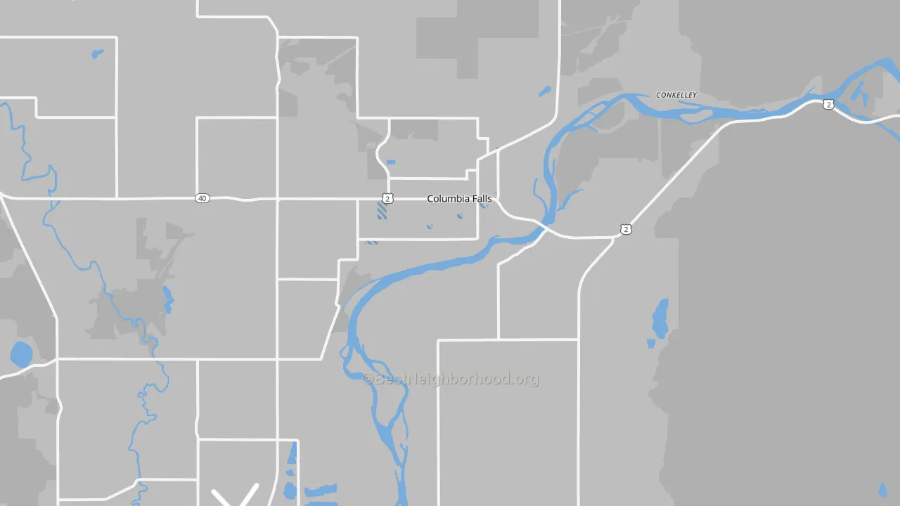 Transit Grade map of 59912, MT