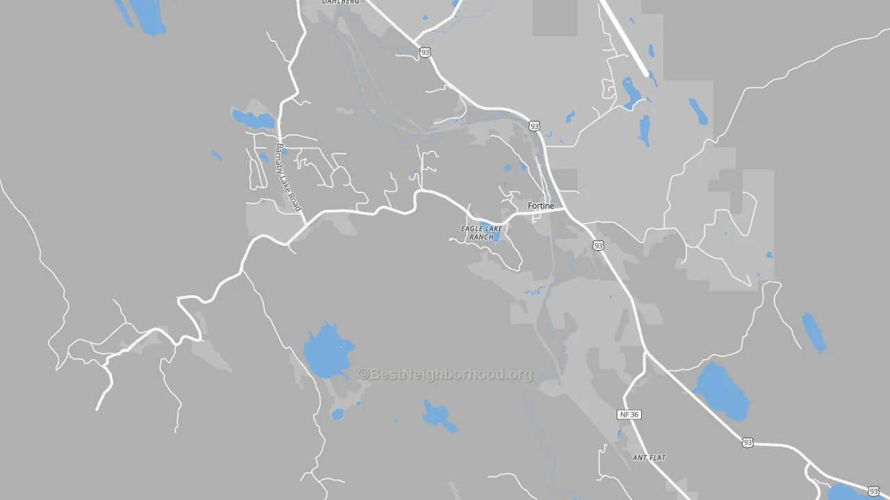 Transit Grade map of 59918, MT