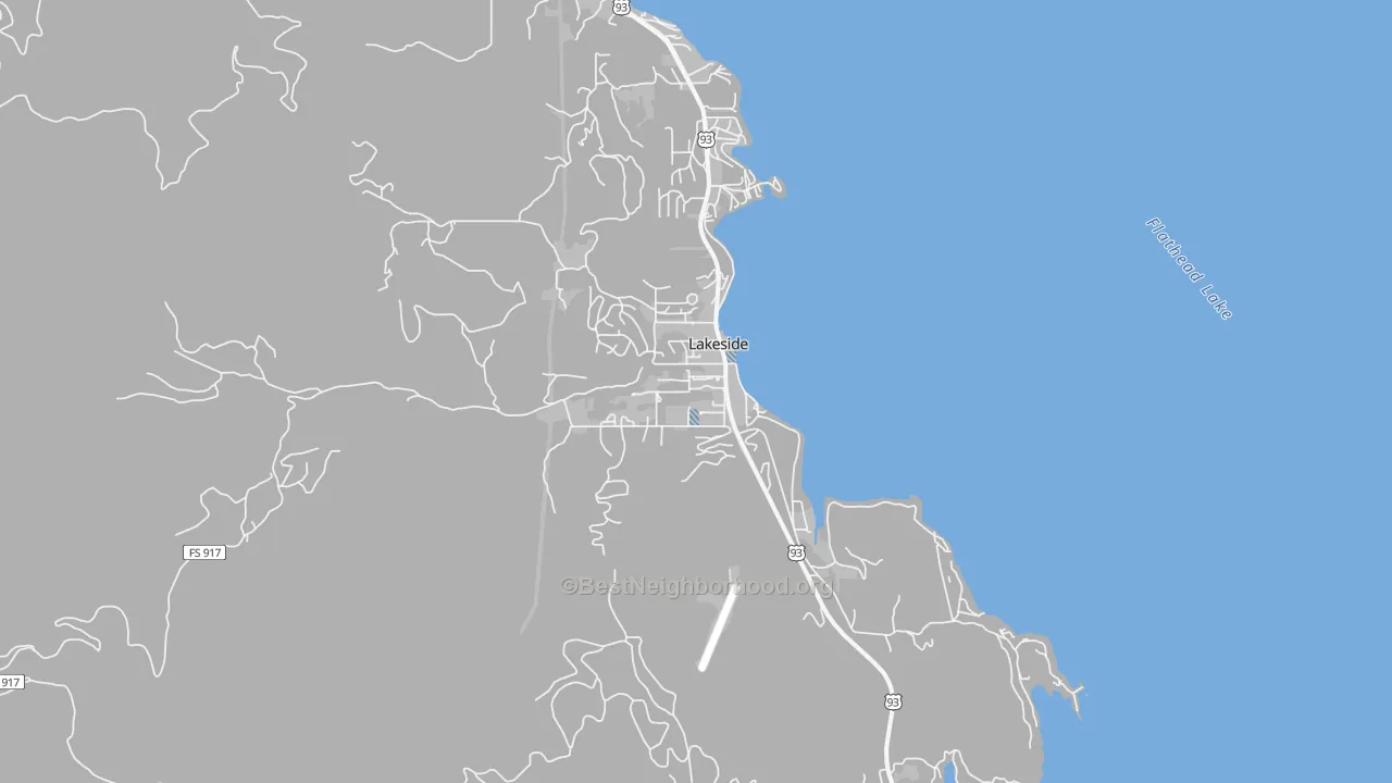 Transit Grade map of 59922, MT