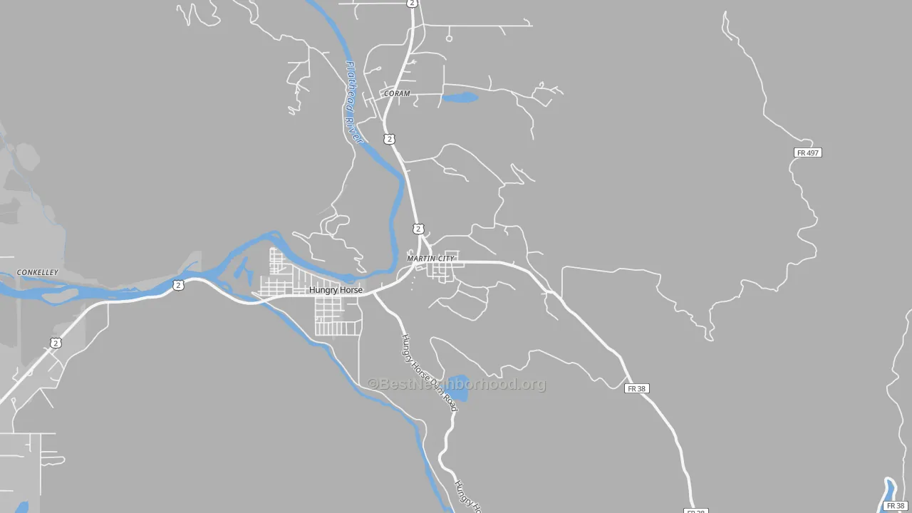 Transit Grade map of 59926, MT
