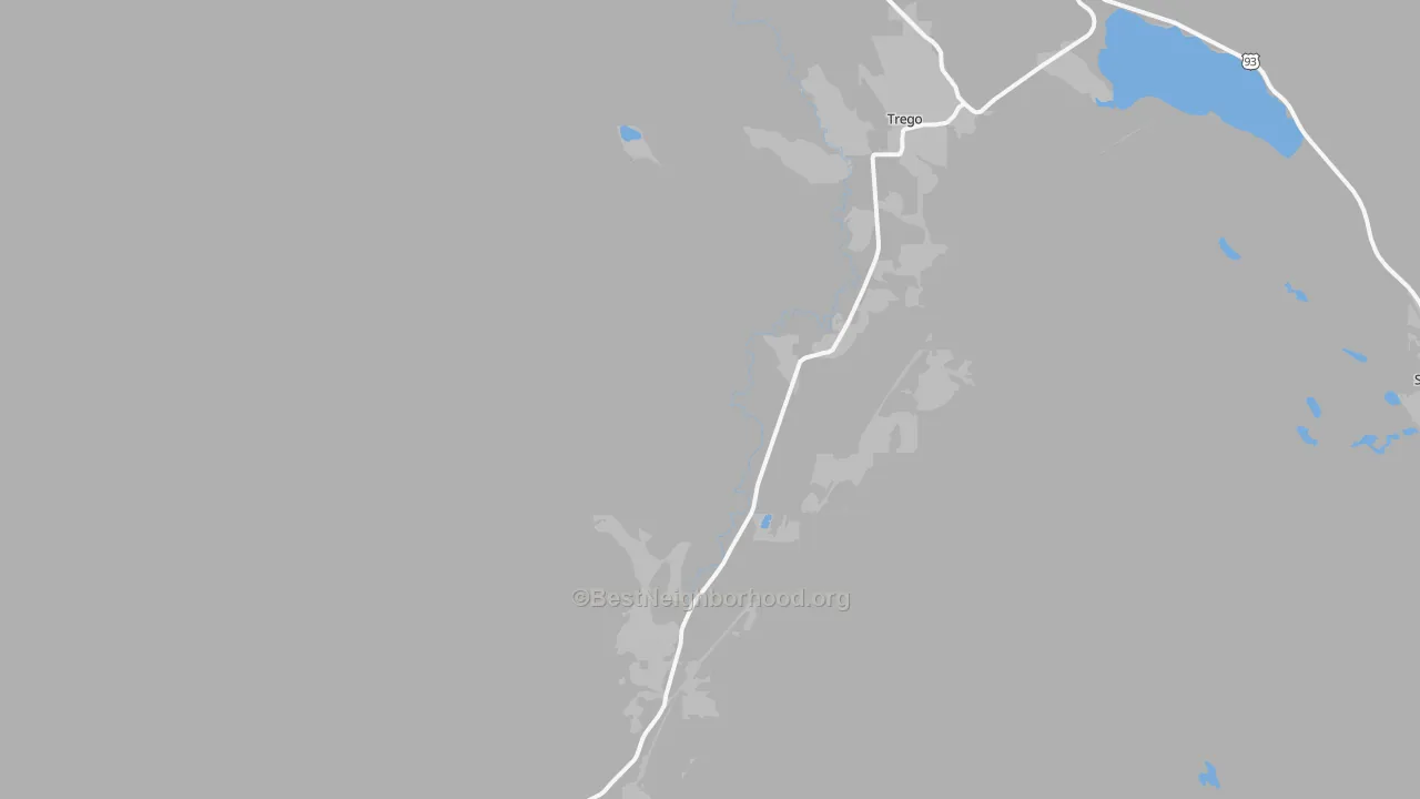 Transit Grade map of 59934, MT