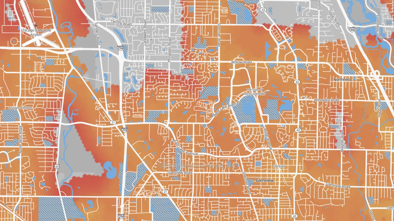 Transit Grade map of 60026, IL