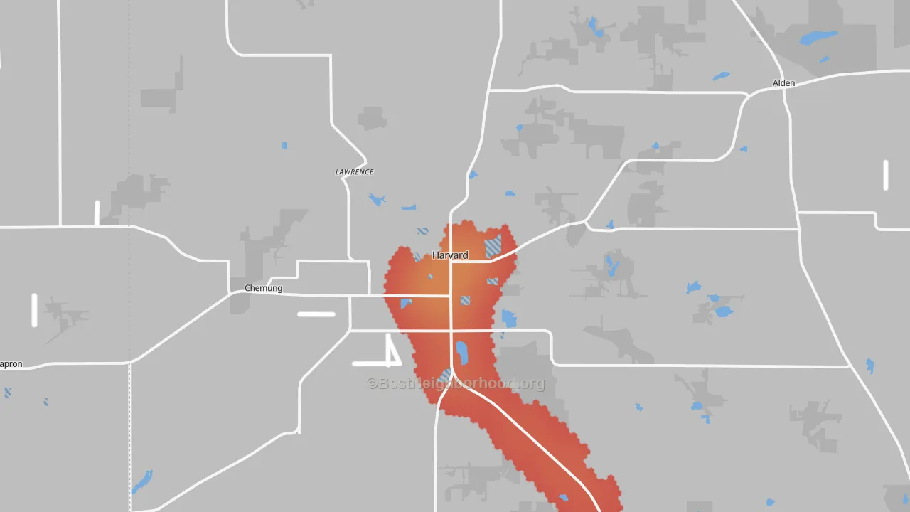 Transit Grade map of 60033, IL