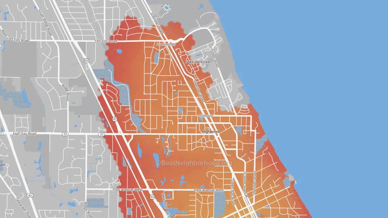 Transit Grade map of 60040, IL