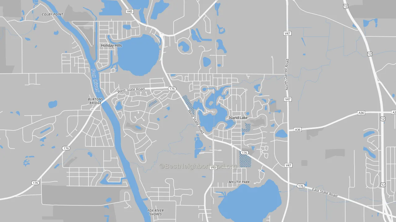 Transit Grade map of 60042, IL