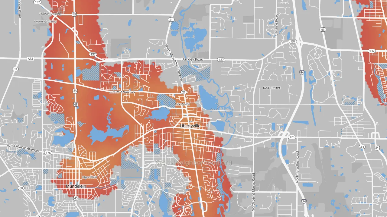Transit Grade map of 60048, IL