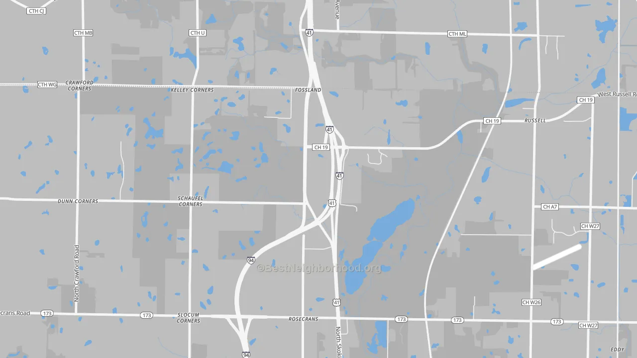 Transit Grade map of 60075, IL