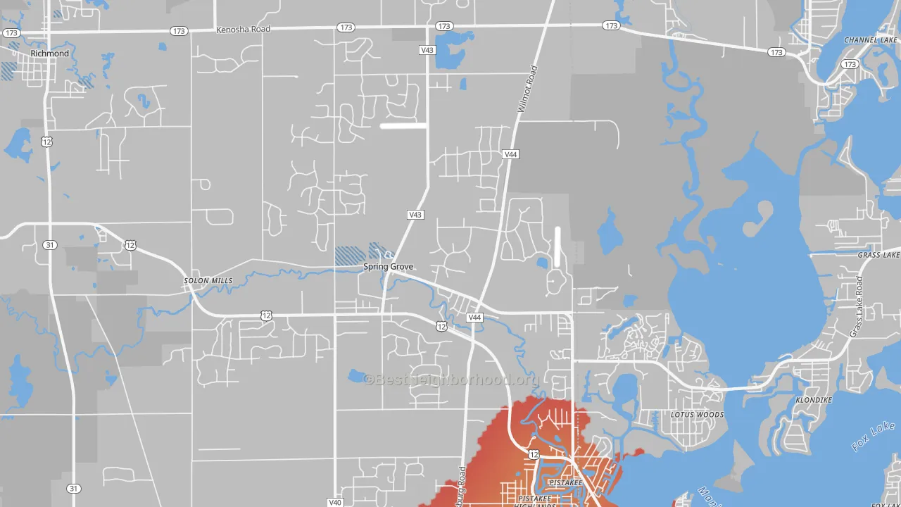 Transit Grade map of 60081, IL