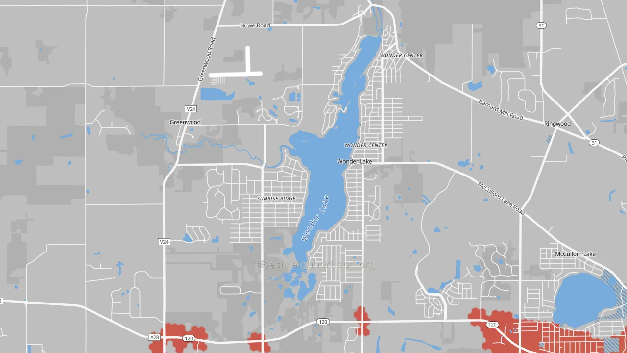 Transit Grade map of 60097, IL