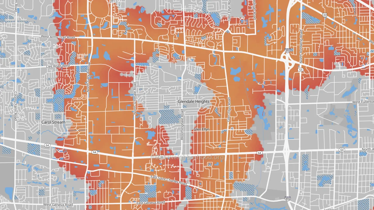 Transit Grade map of 60139, IL