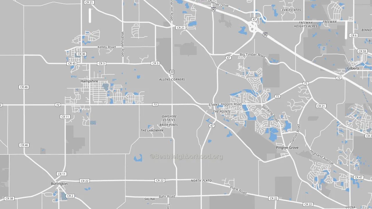 Transit Grade map of 60140, IL