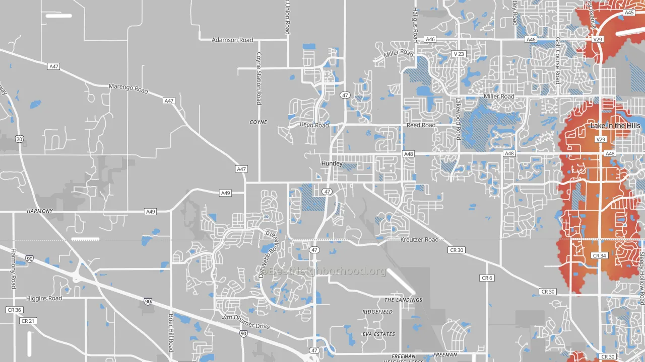 Transit Grade map of 60142, IL