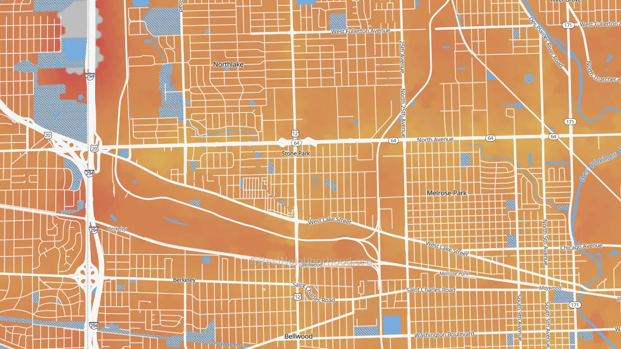 Transit Grade map of 60165, IL