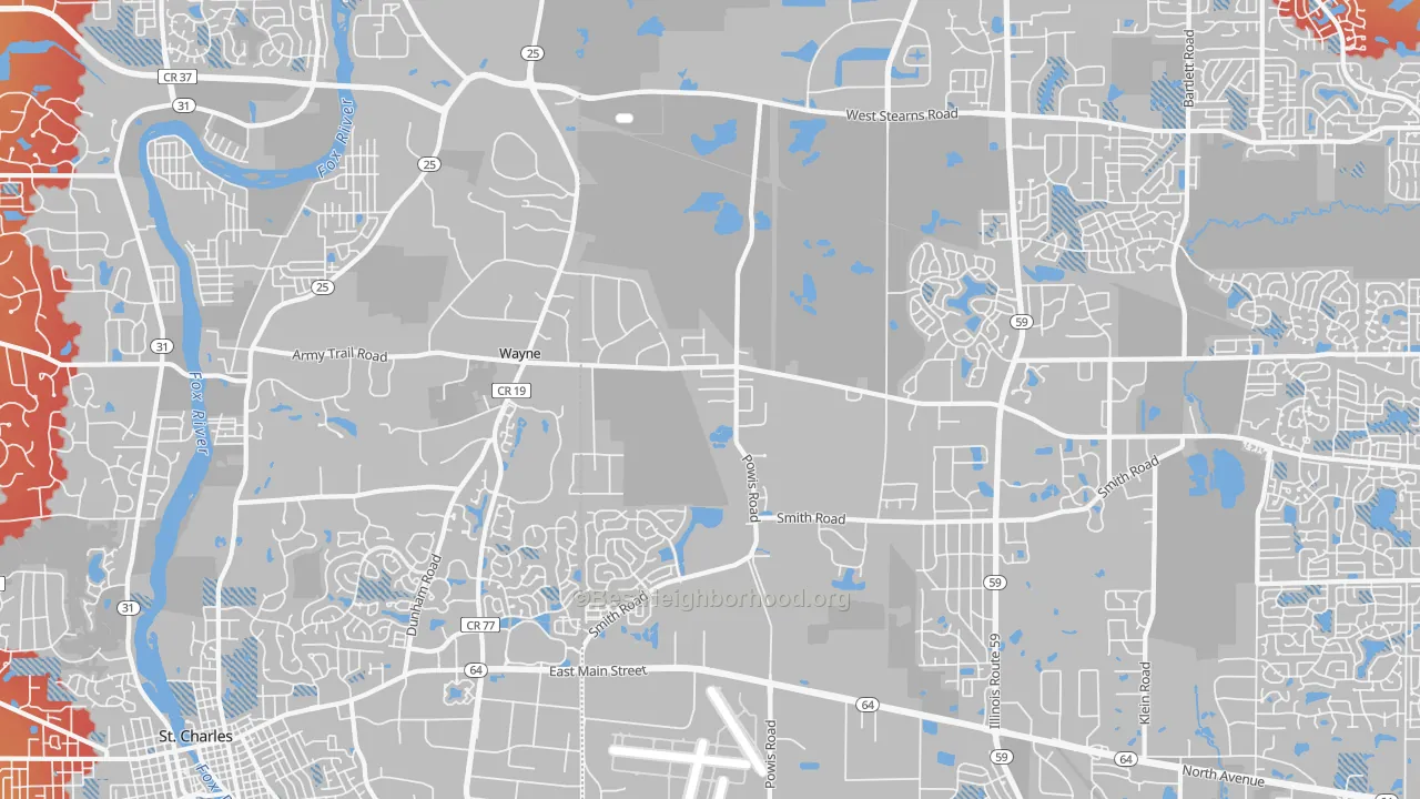 Transit Grade map of 60184, IL