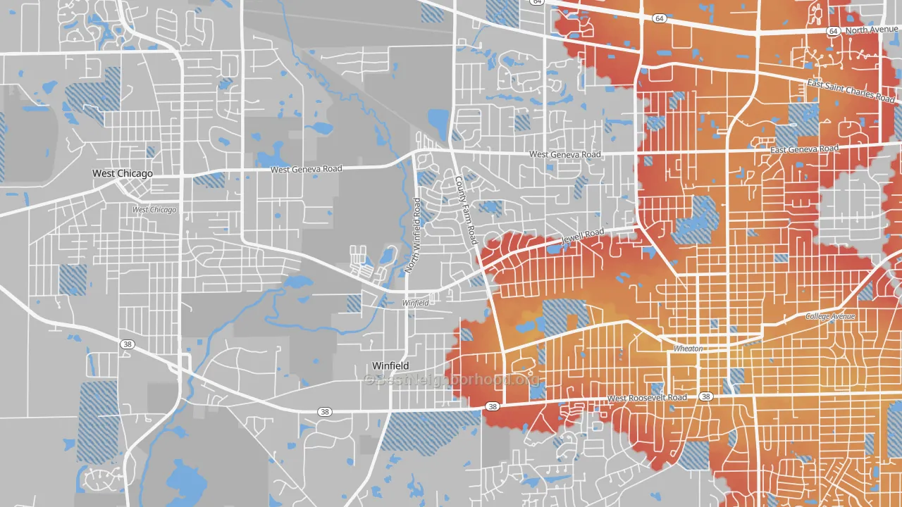 Transit Grade map of 60190, IL