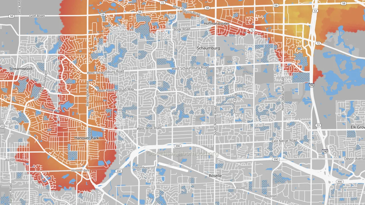 Transit Grade map of 60193, IL