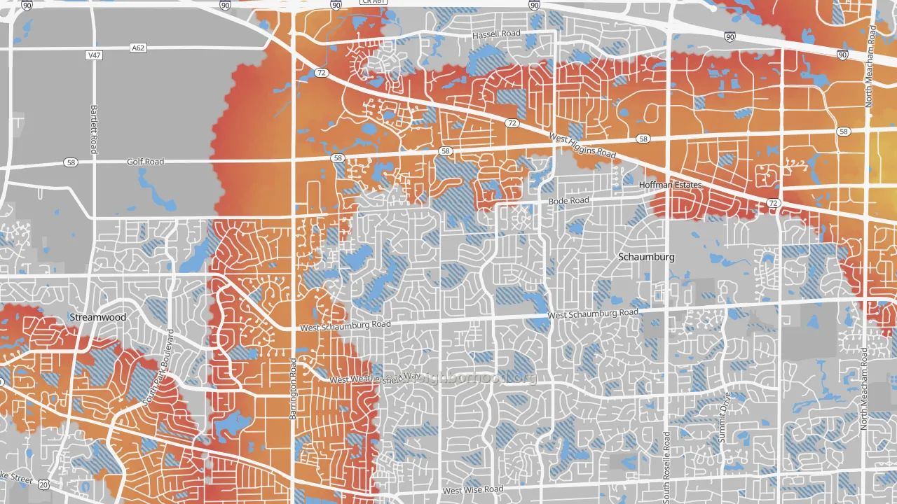 Transit Grade map of 60194, IL