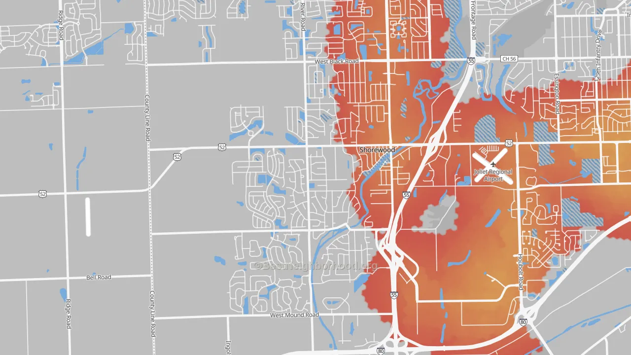 Transit Grade map of 60404, IL