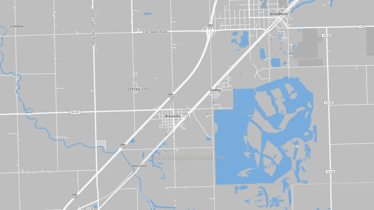 Transit Grade map of 60407, IL