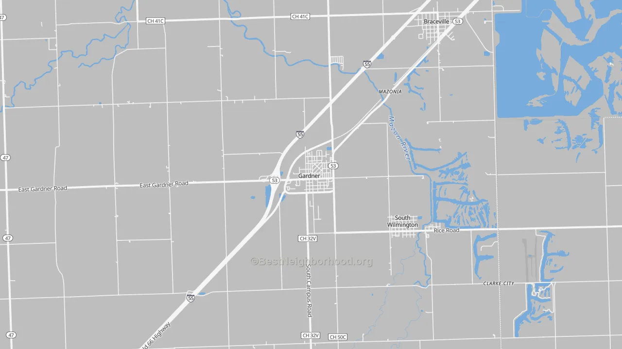 Transit Grade map of 60424, IL