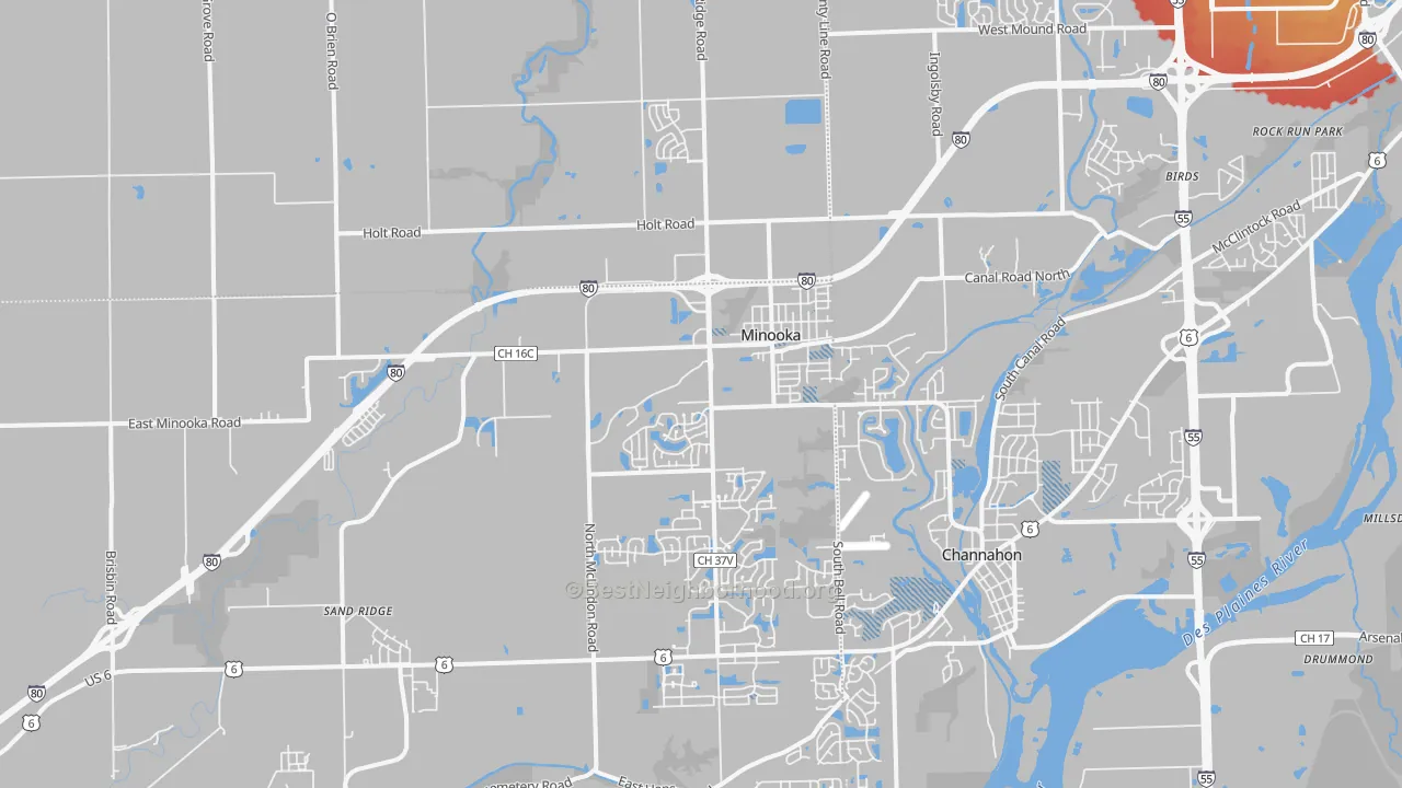 Transit Grade map of 60447, IL