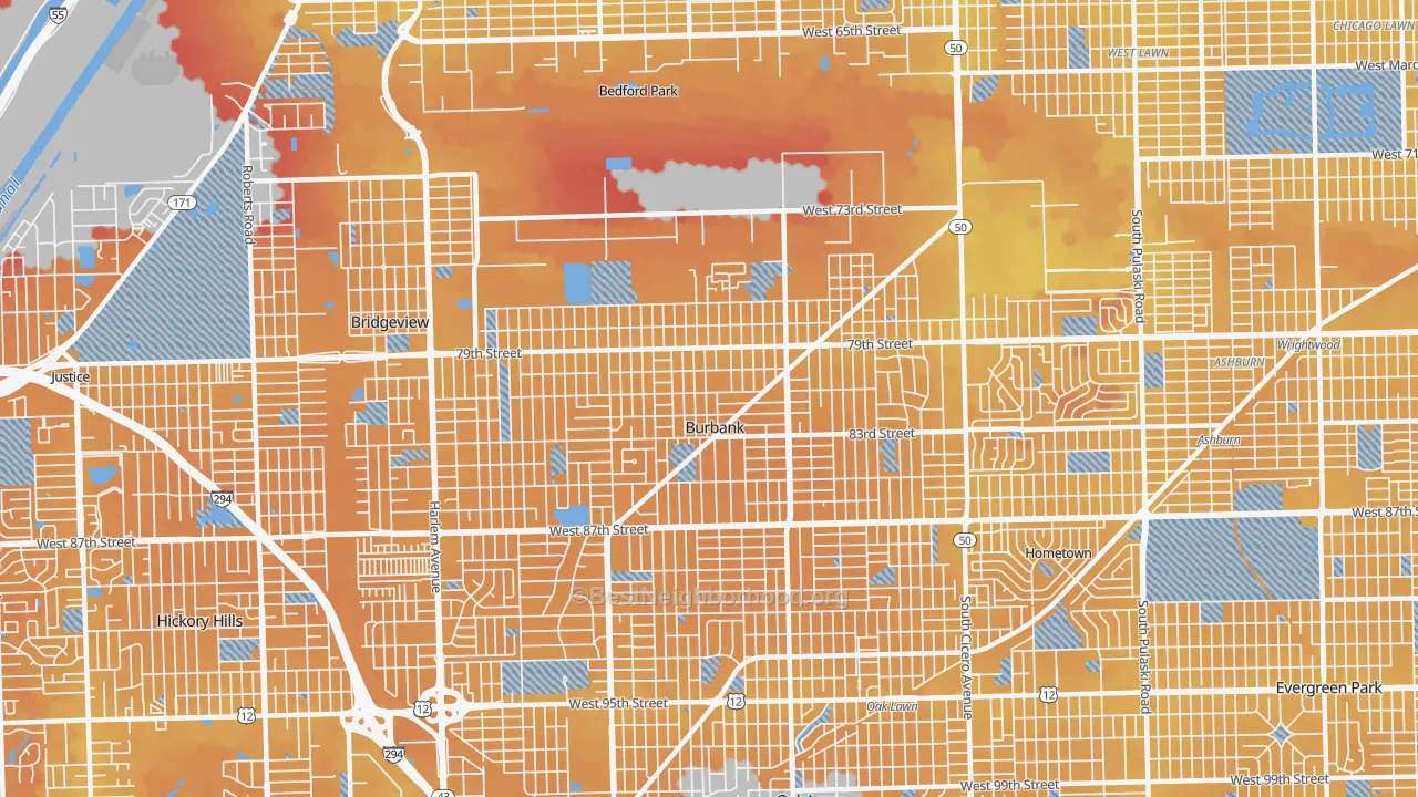 Transit Grade map of 60459, IL