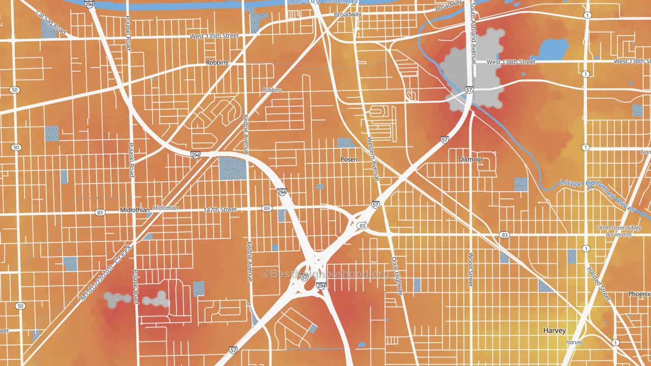 Transit Grade map of 60469, IL