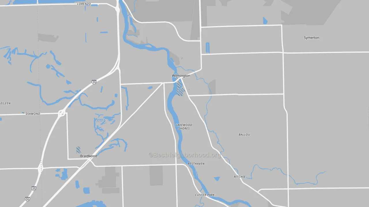 Transit Grade map of 60481, IL