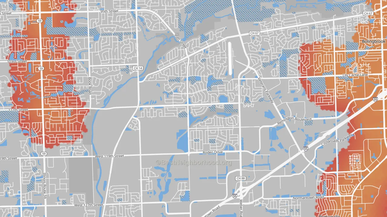 Transit Grade map of 60490, IL
