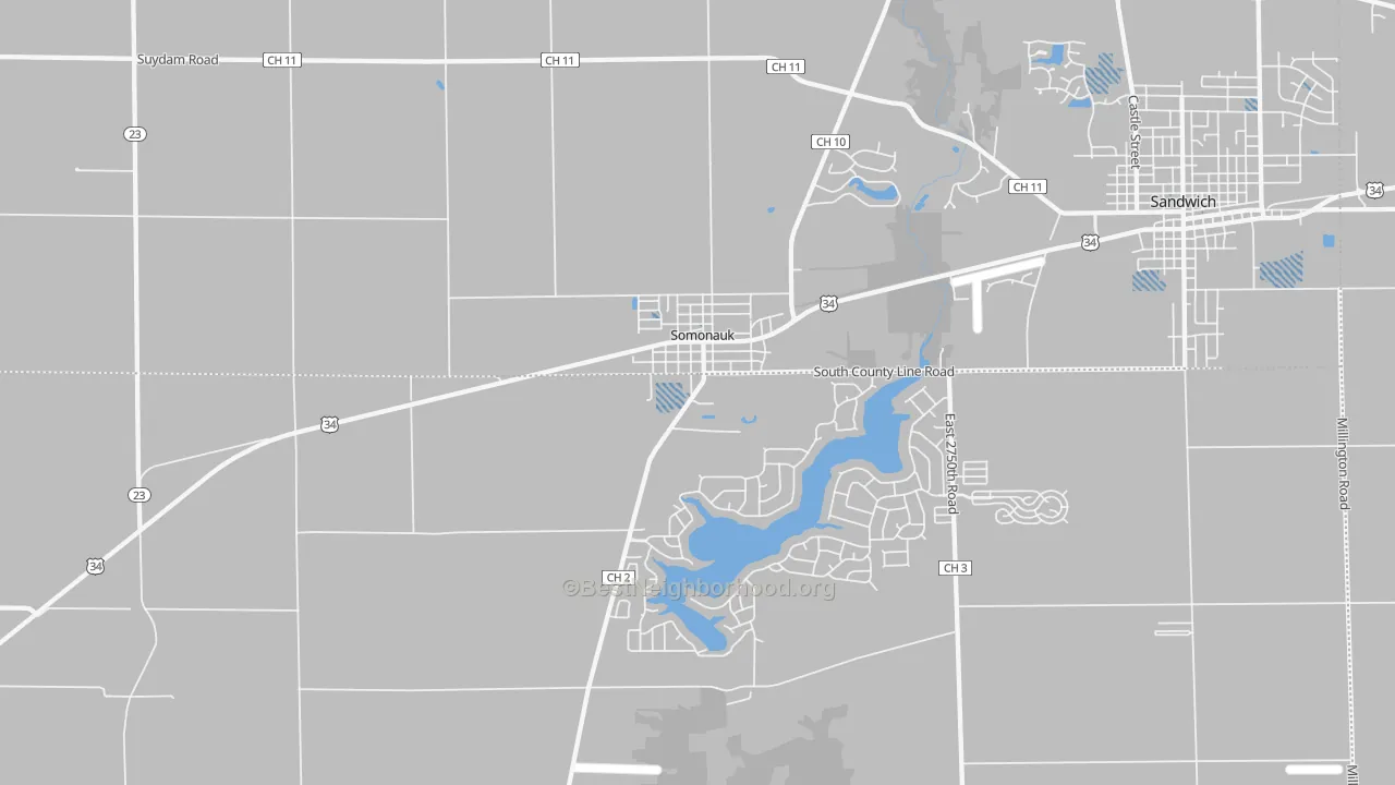 Transit Grade map of 60552, IL
