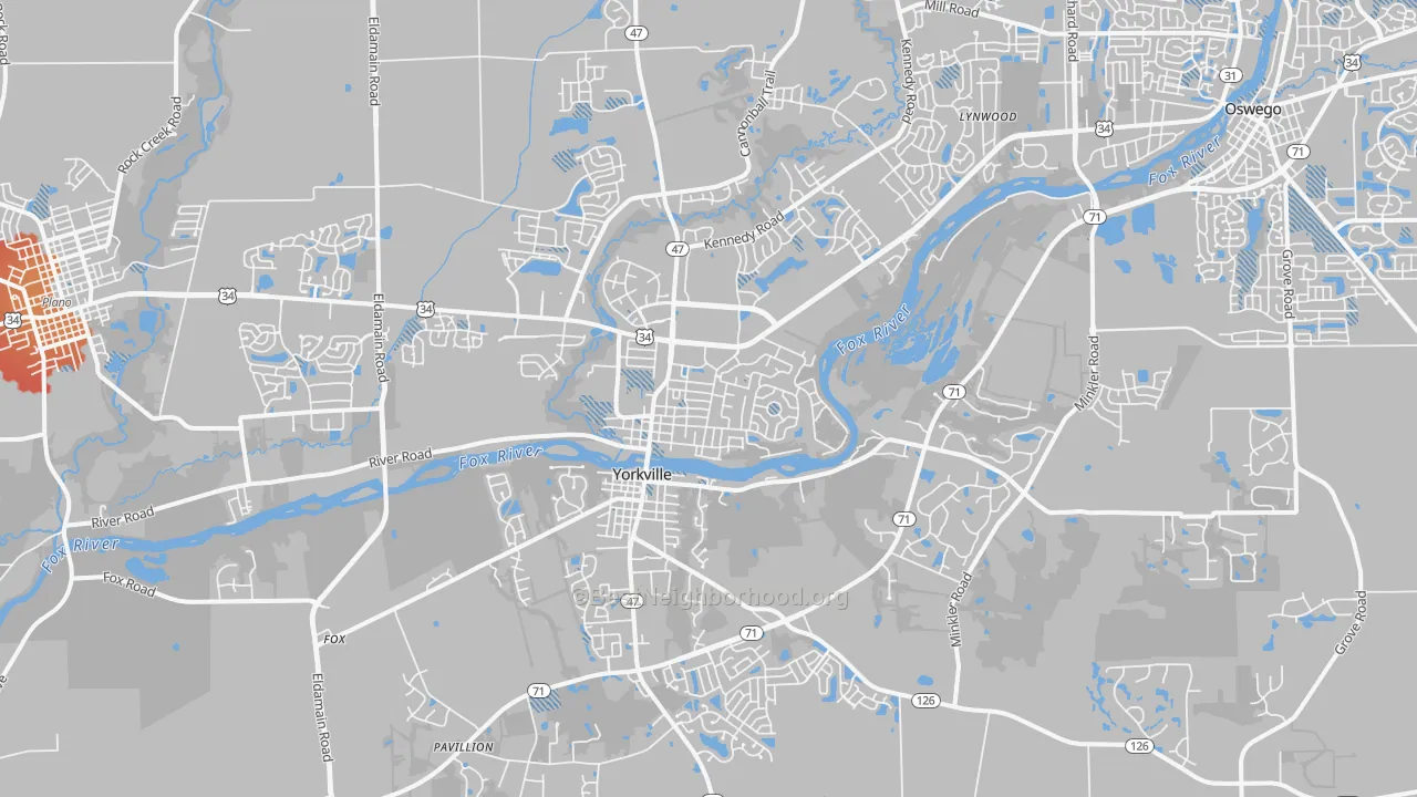 Transit Grade map of 60560, IL