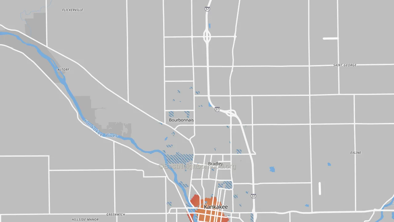Transit Grade map of 60914, IL
