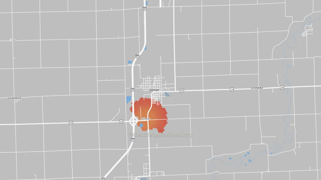 Transit Grade map of 60938, IL