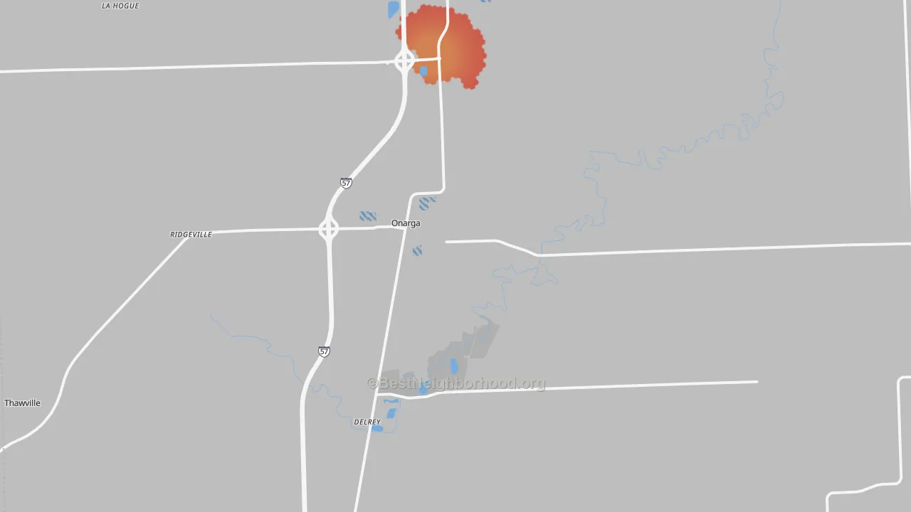 Transit Grade map of 60955, IL