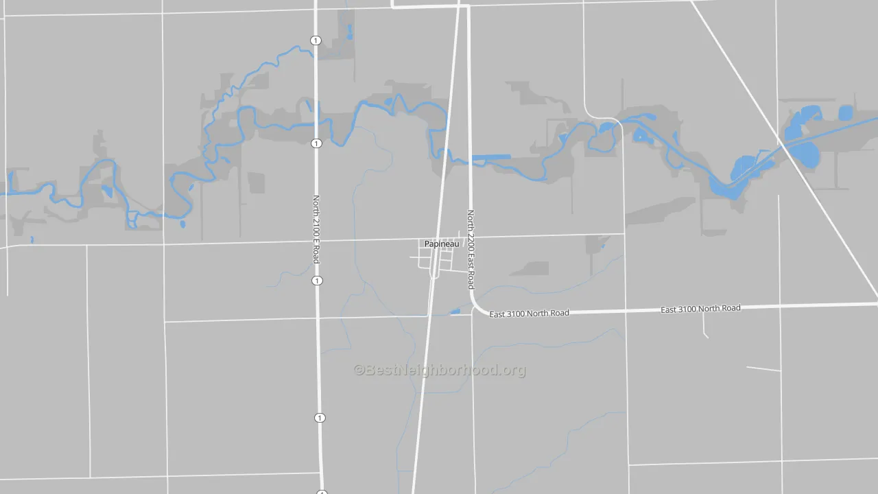 Transit Grade map of 60956, IL