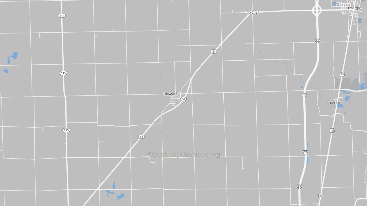Transit Grade map of 60968, IL