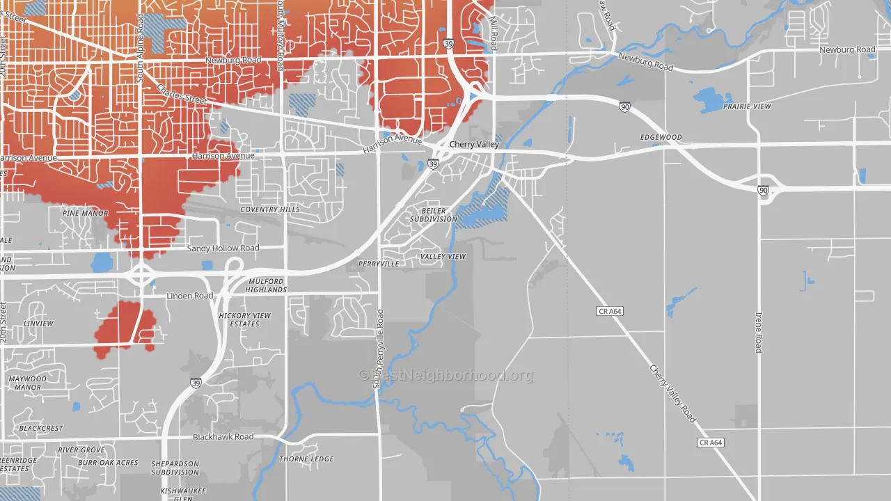 Transit Grade map of 61016, IL