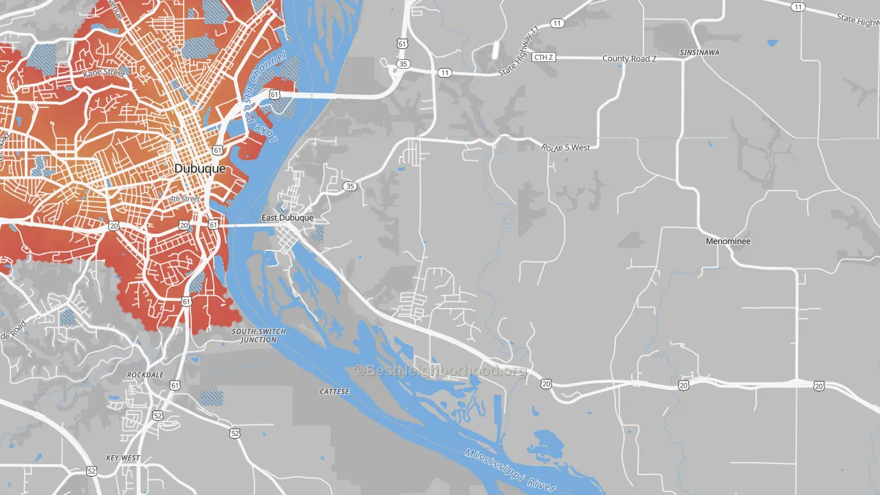 Transit Grade map of 61025, IL