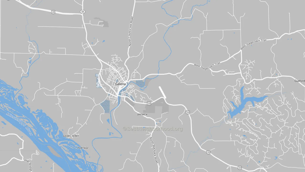 Transit Grade map of 61036, IL