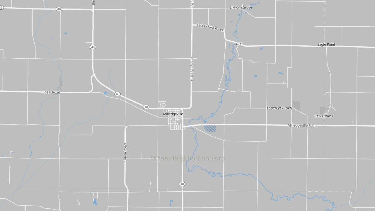 Transit Grade map of 61051, IL