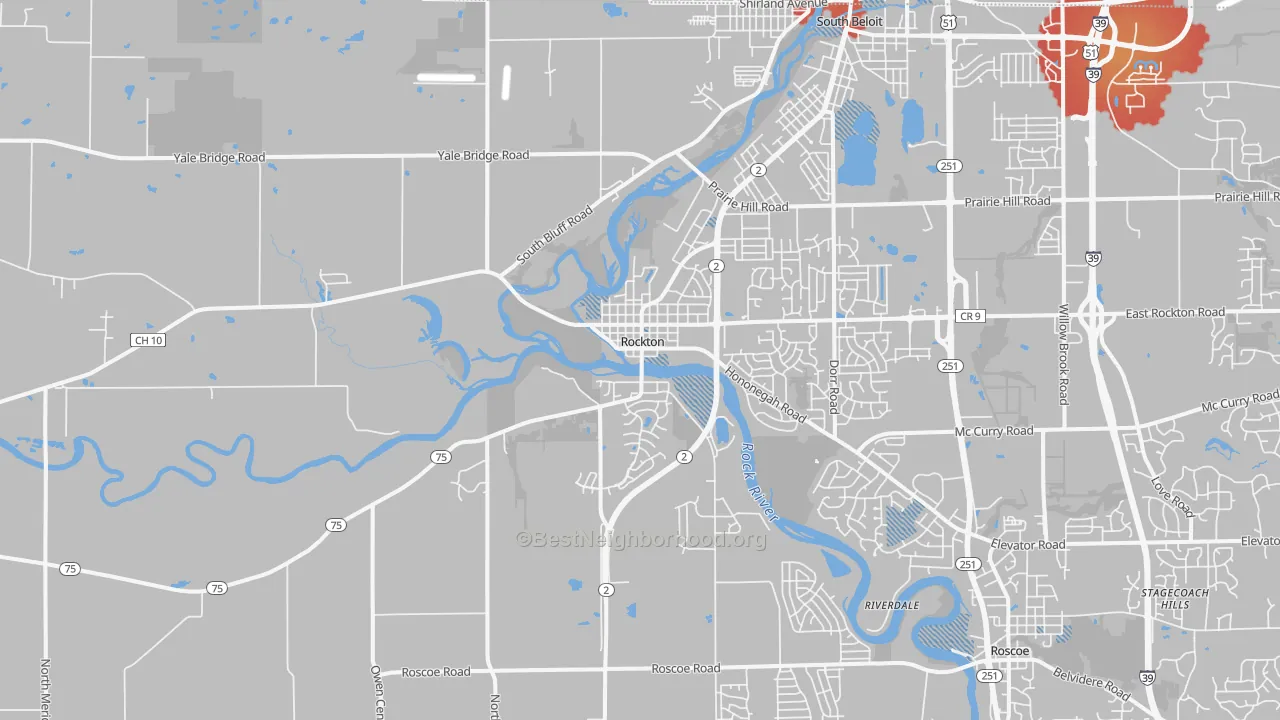 Transit Grade map of 61072, IL